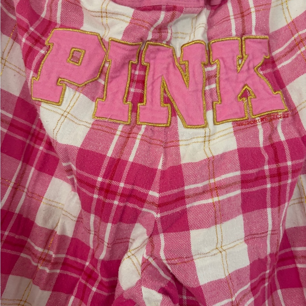 PINK Victoria's Secret Kids Plaid Pajama Bottoms - Picture 11 of 11
